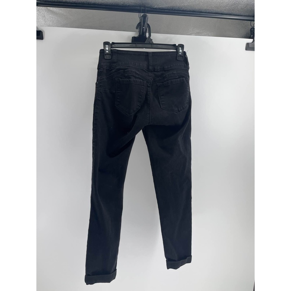 WAX JEAN I Love You Black High Rise Skinny Stretch Denim‎ sz 5 - Picture 3 of 4